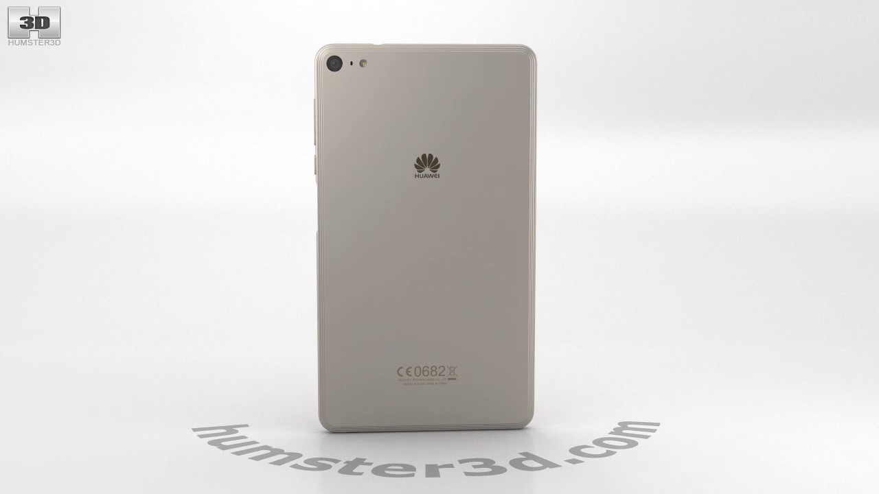 Huawei MediaPad T2 7.0 Pro Gold 3D model by 3DModels.org