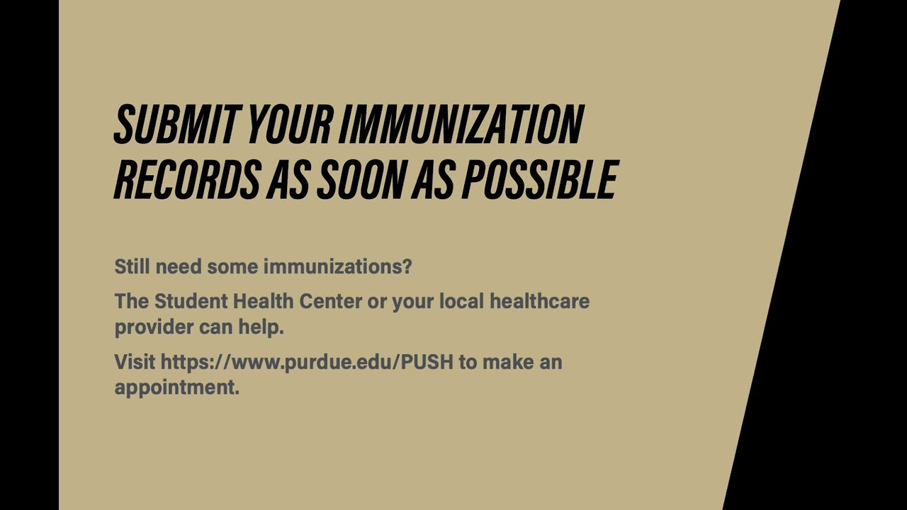 PUSH Immunization Requirements 2025