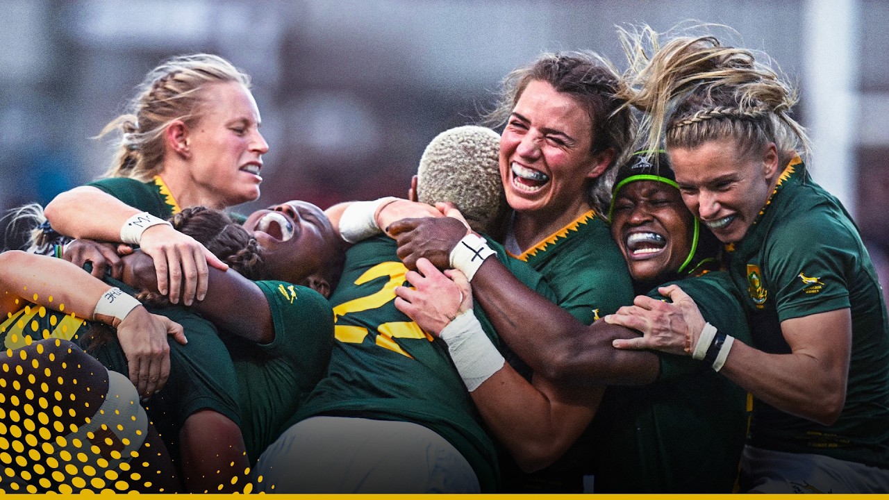 Incredible Scenes as Springbok Women secure first EVER Rugby World Cup quarter-final 🔥