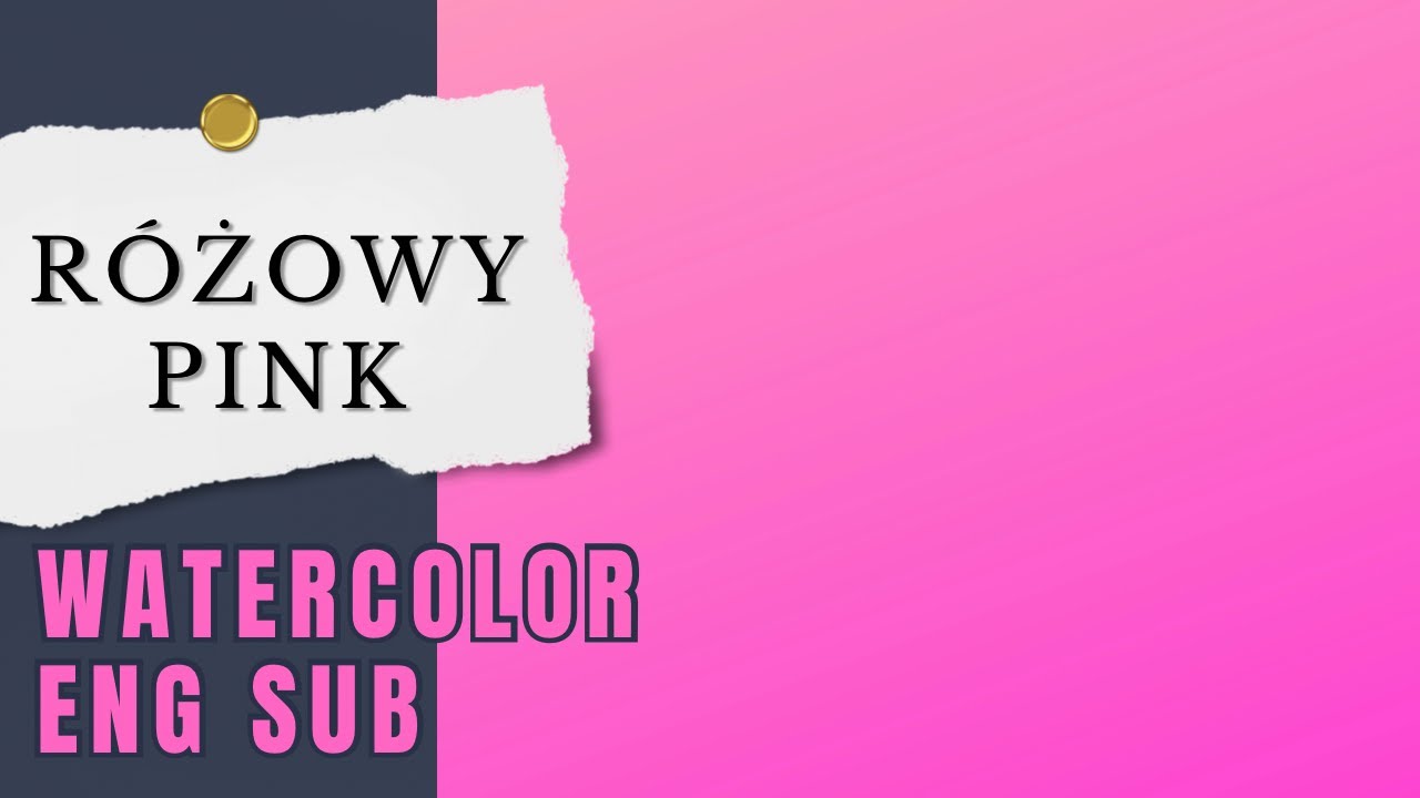 Dlaczego 𝙍ÓŻ𝙊𝙒𝙔 nazywamy 𝘾𝙕𝙀𝙍𝙒𝙊𝙉𝙔𝙈?Jak przyciemnić różową akwarelę.