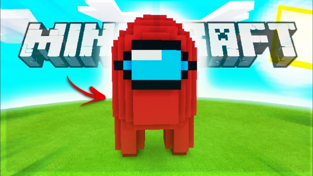 COMO CONSTRUIR UMA ESTÁTUA DE AMONG US NO MINECRAFT