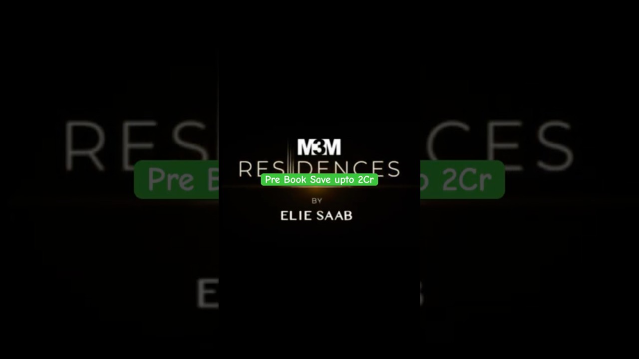 M3M Elie SAAB Parisian Luxury Land India 🇮🇳 Exclusive Living Billionaire Dream #realestate #shorts
