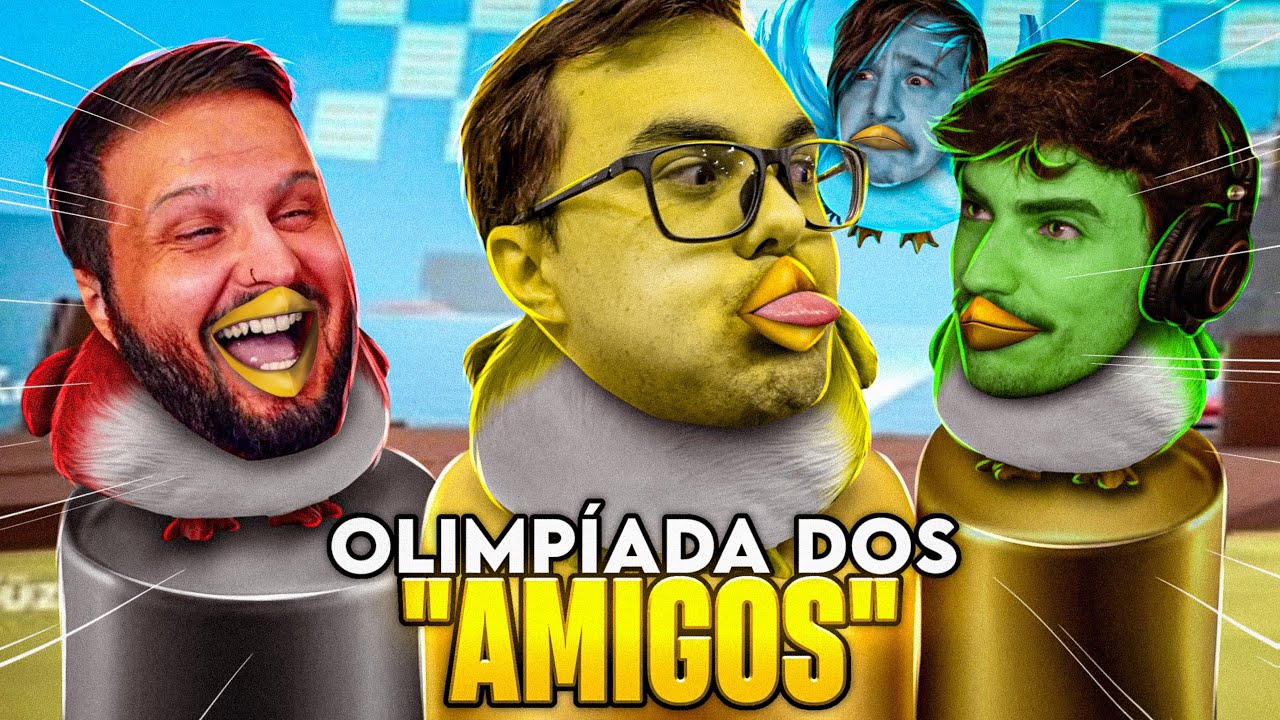 Fizemos uma PintOlimpiadas dos Amigos - Feather Party