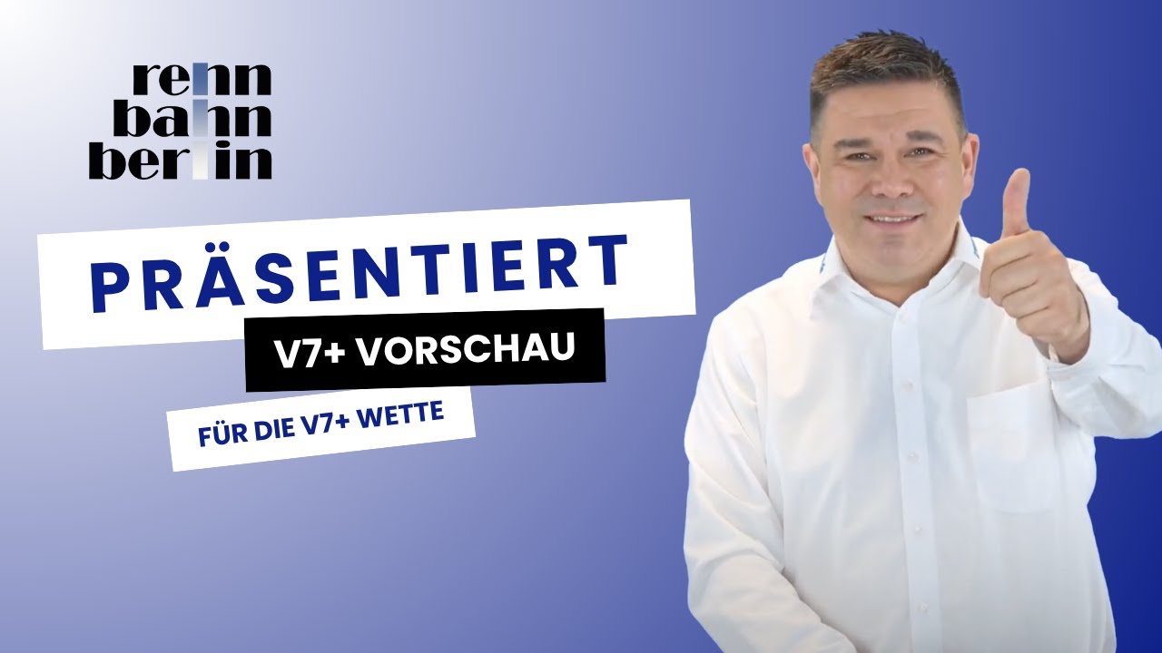 V7+ Vorschau für Mariendorf am Sonntag, den 07. Dezember 2025  - Trabrennbahn Mariendorf!