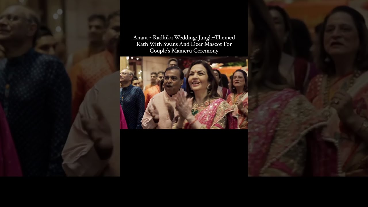 Anant Ambani- Radhika Merchant's Jungle-Themed Rath For Couple&rsquo;s Mameru Ceremony#ambaniwedding