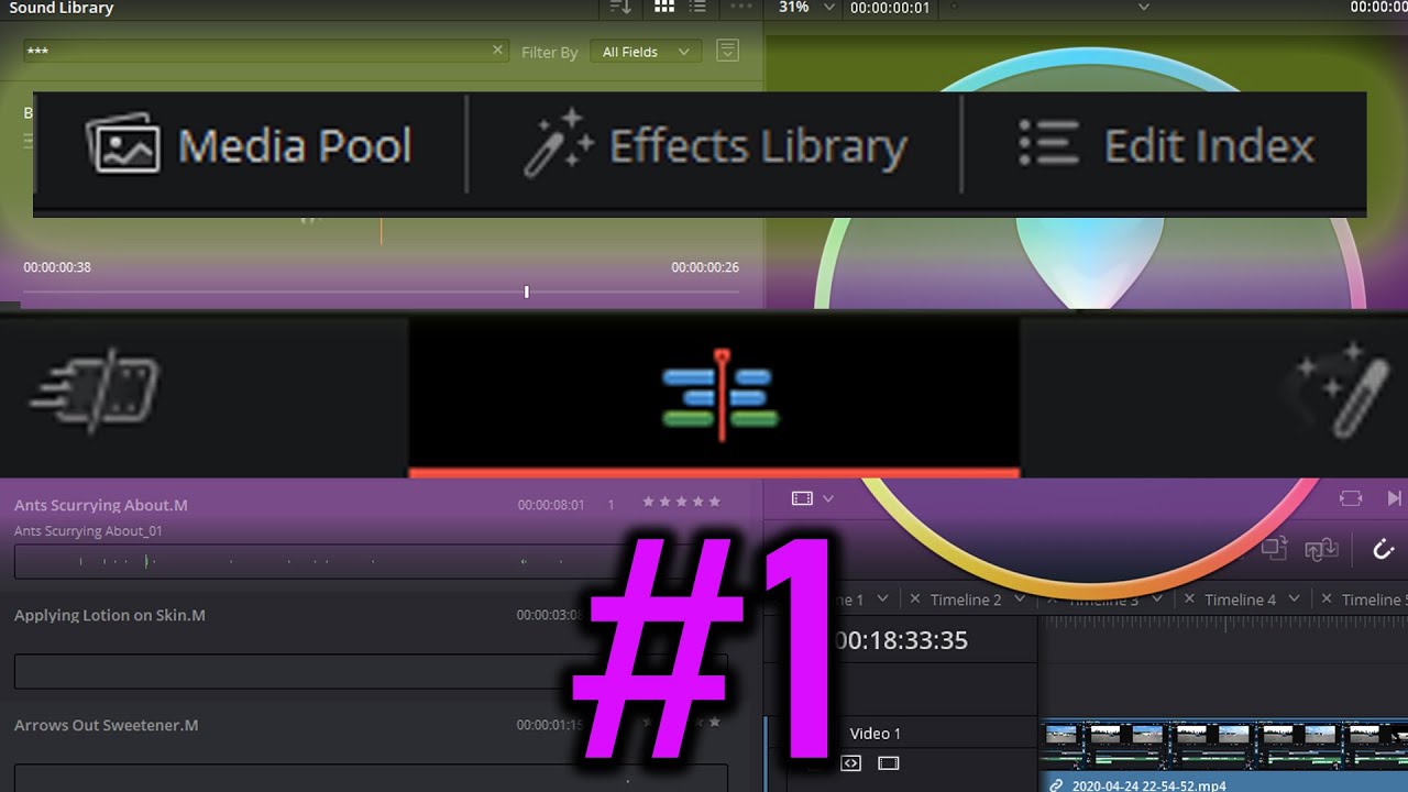 16. Разбор вкладки Edit #1 [DaVinci Resolve с нуля]