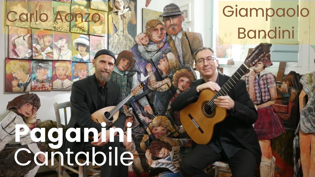 Niccolò #Paganini Cantabile per #mandolino e chitarra Carlo Aonzo Giampaolo Bandini