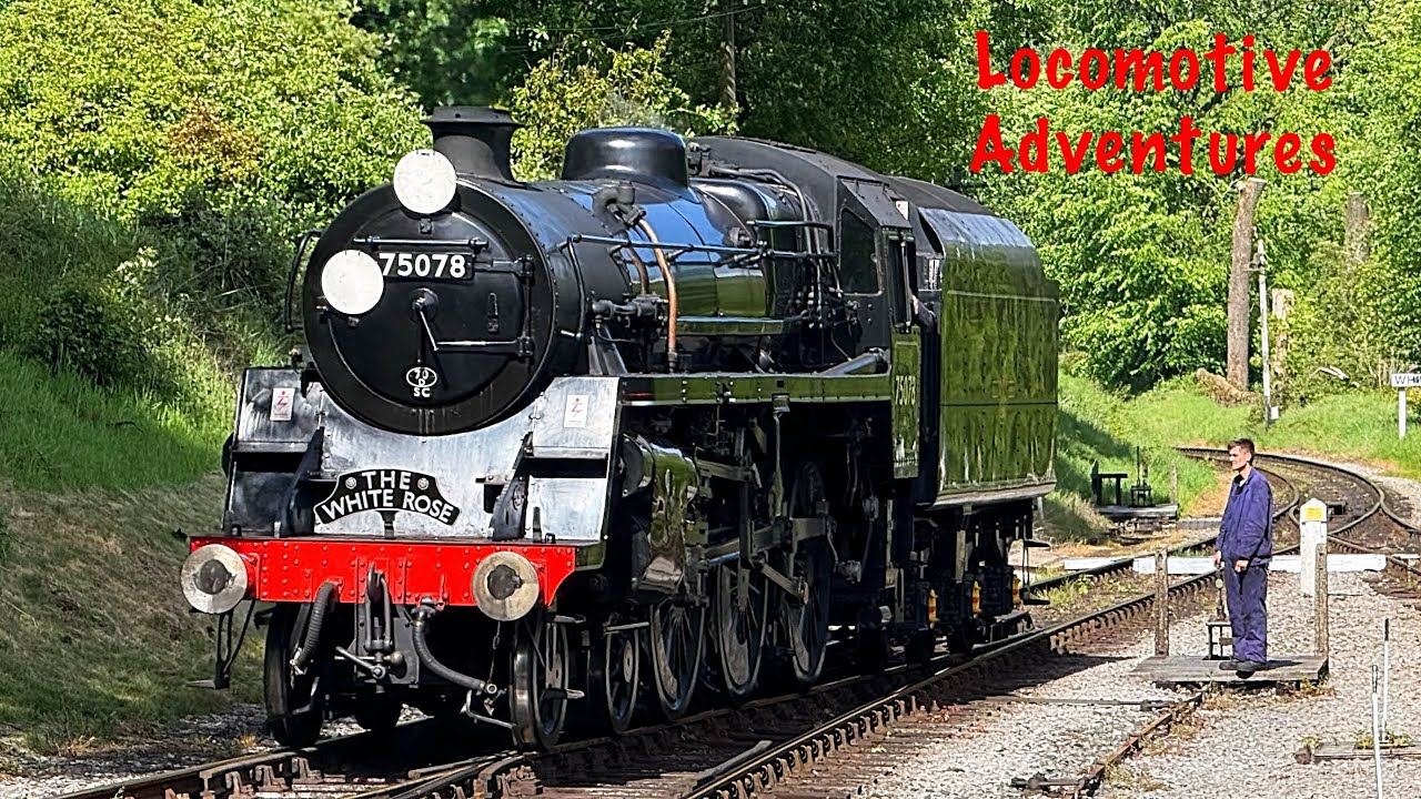 Keighley & Worth Valley Railway. BR Standard 75078 and Taff vale 85. Ride Along.
