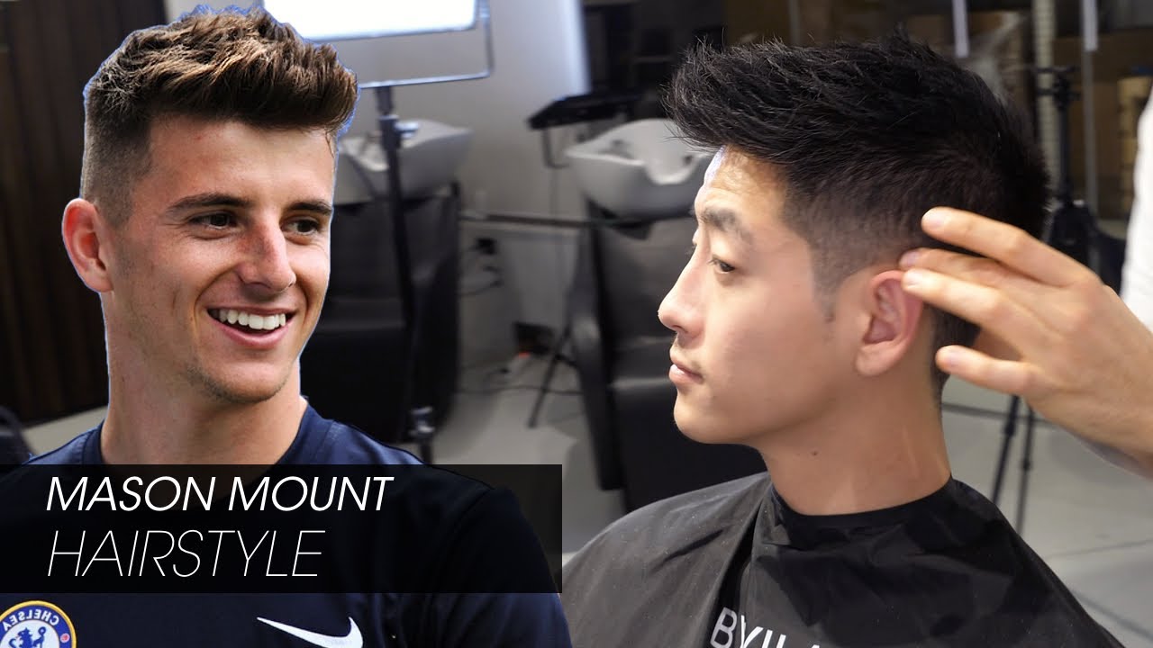 Mason Mount Hairstyle - Faux hawk texture fringe
