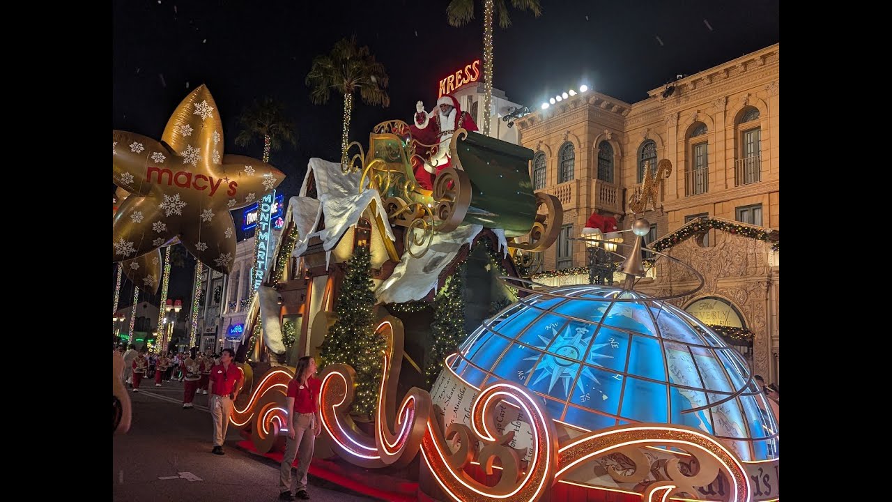 2025 Universal's Holiday Christmas Parade - shortened with original sound