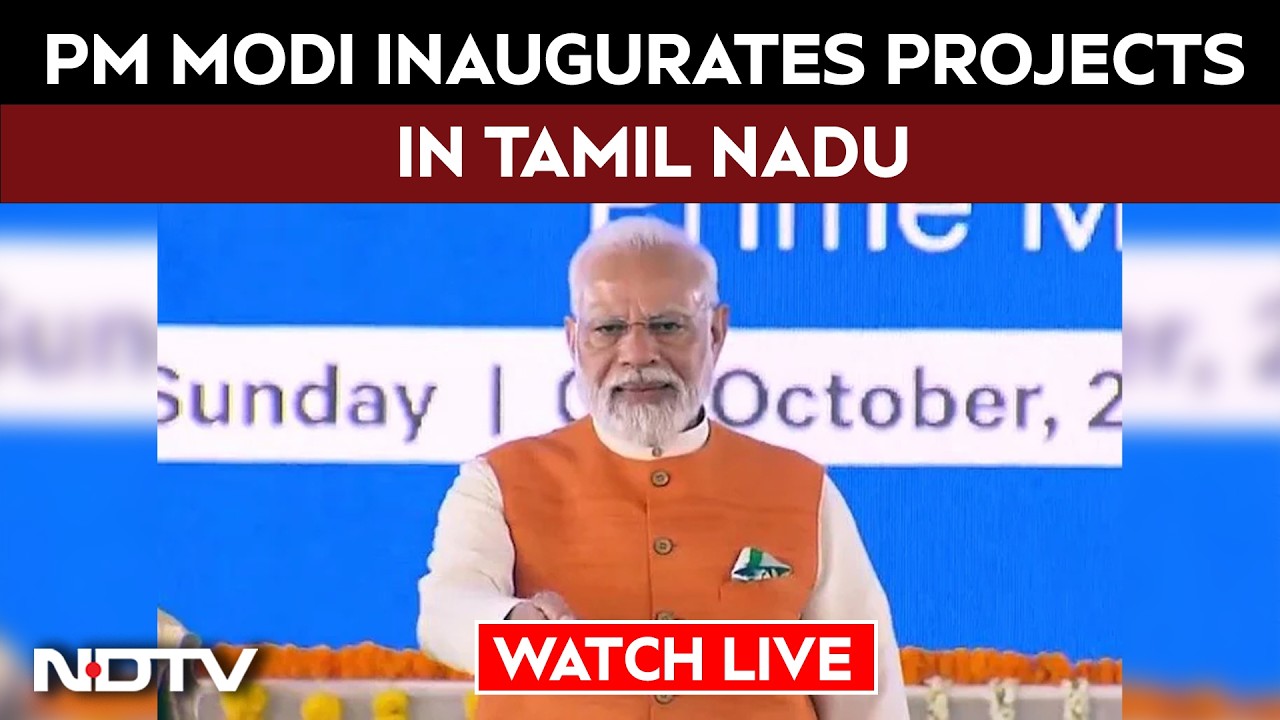 PM Modi LIVE | PM Modi Lays Foundation Stone, Inaugurates Development Works In Tiruchirappalli