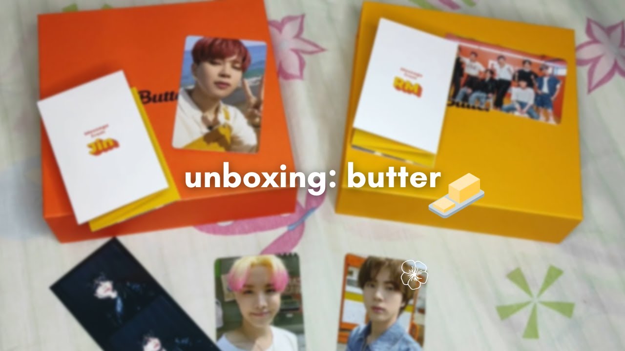 um unboxing caótico do butter do bts 🧈