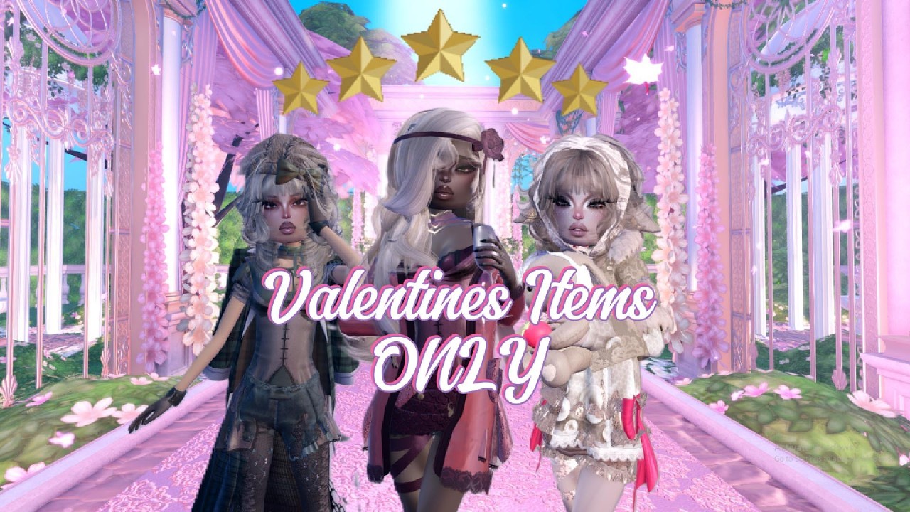Valentines Items *ONLY* Challenge (this was a struggle)