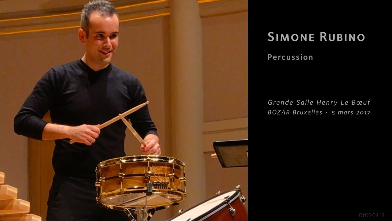 Simone Rubino, drums • BOZAR Sundays on March 5th, 2017