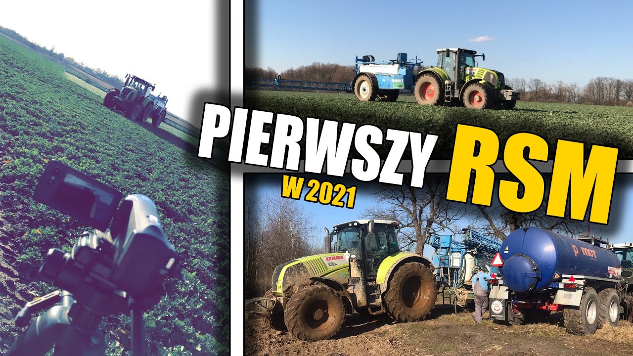 ★Pierwszy Oprysk W 2021★300km vs10tyś litrów RSM-u★Claas Axion 820★RSM★
