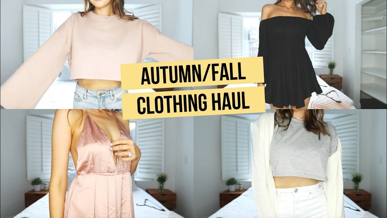 FALL TRY-ON CLOTHING HAUL (FT. BLONDEST MOMENT EVER HAHA)