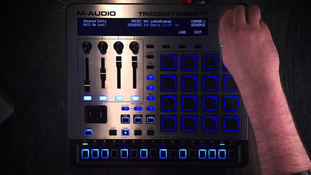 M-Audio Trigger Finger Pro - Setting up with Logic