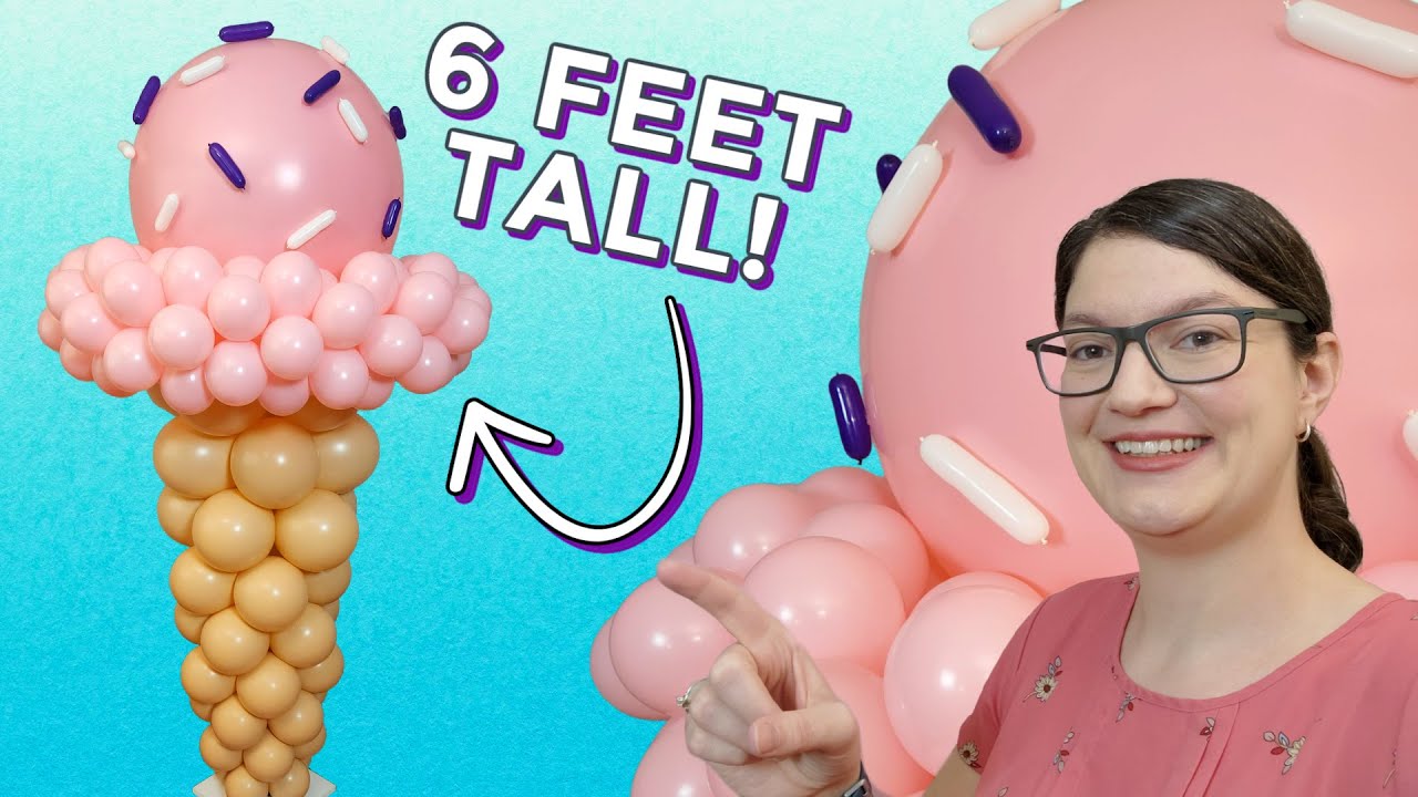 DIY Balloon Ice Cream Cone