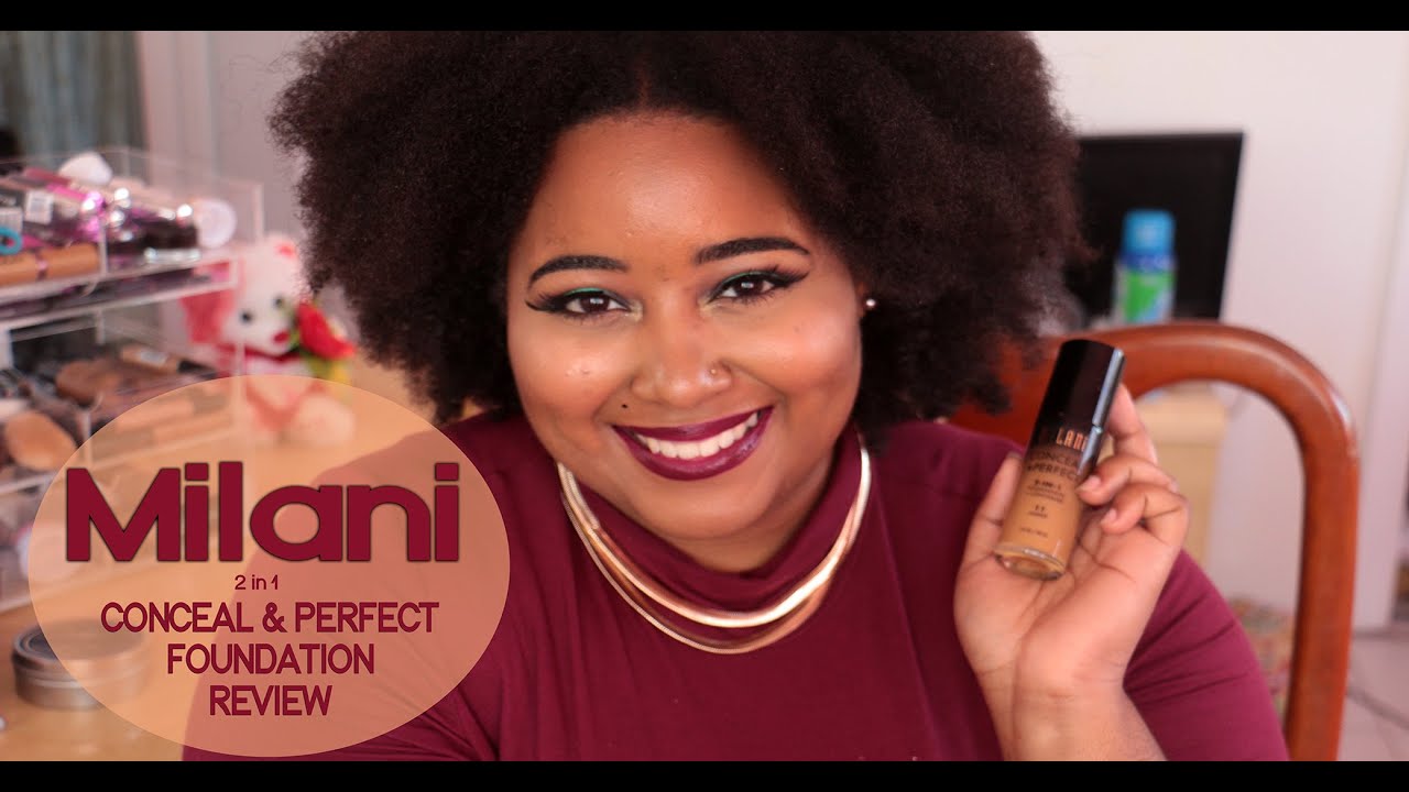 Milani 2 in 1 Conceal & Perfect Foundation Demo & Review