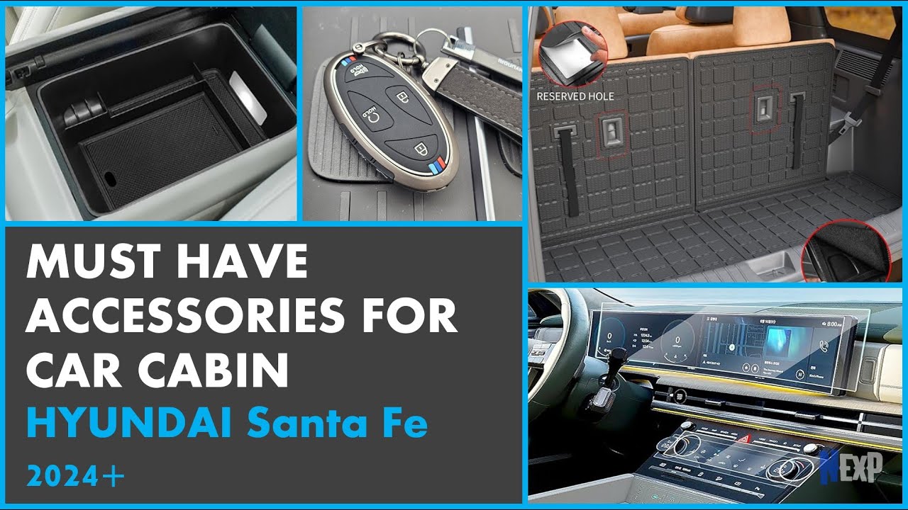 MUST HAVE Cabin Accessories for New Hyundai SantaFe | 4K