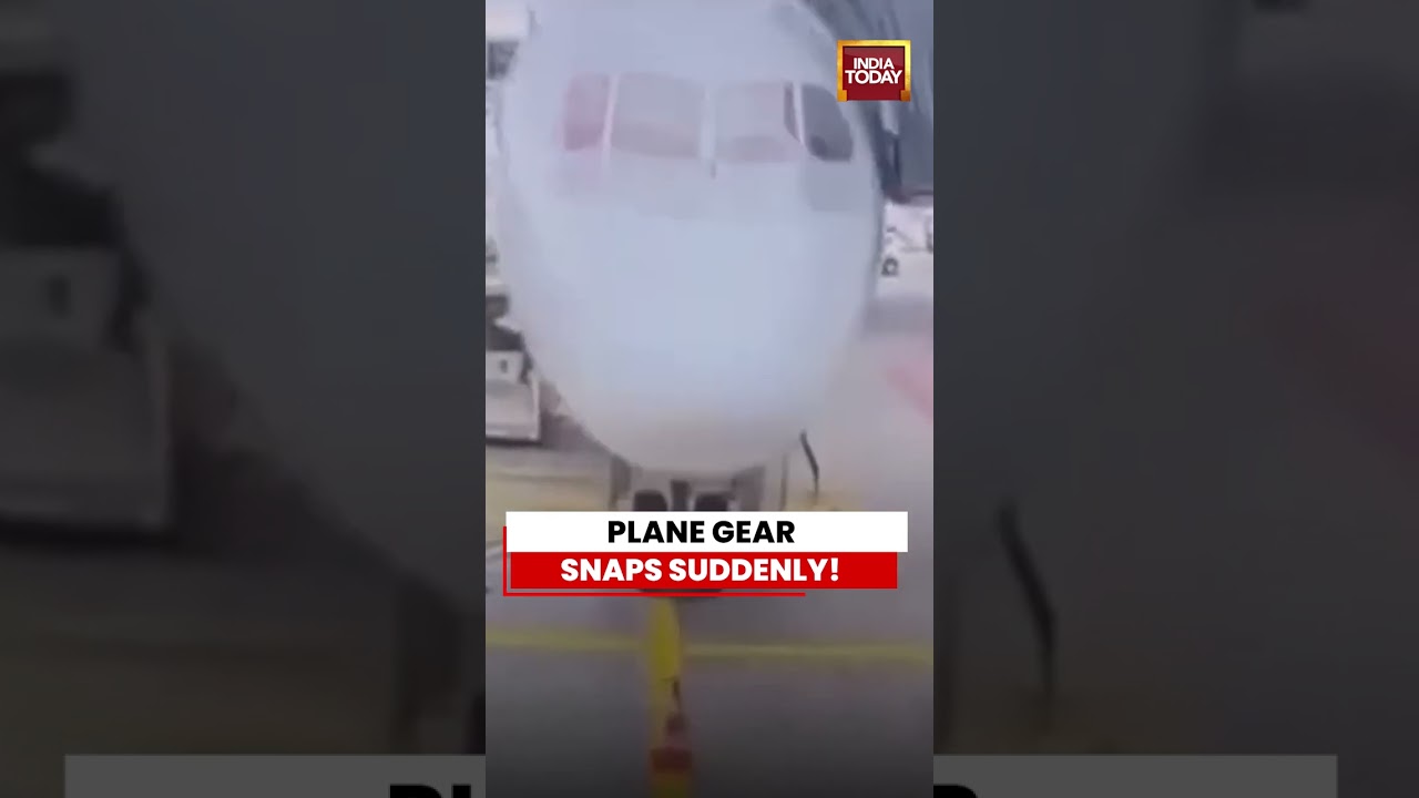 Plane's Landing Gear Collapses At Airport Before Takeoff | India Today