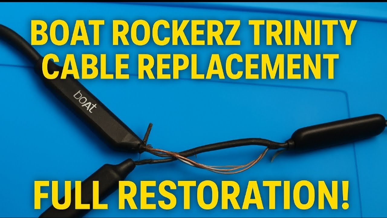 Boat Rockerz Trinity Neckband Cable Replacement: Step-by-Step Fix for Aged & Damaged Wire!