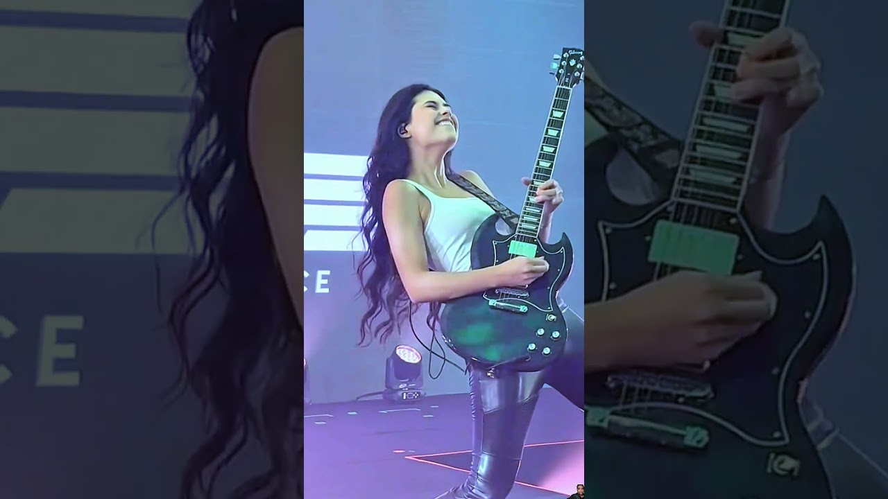 LarissaLiverir Queen 👑🎸||  noise Soundcheck 🎸#guitar #guitarcover #guitarsolo #music #guitarplayer