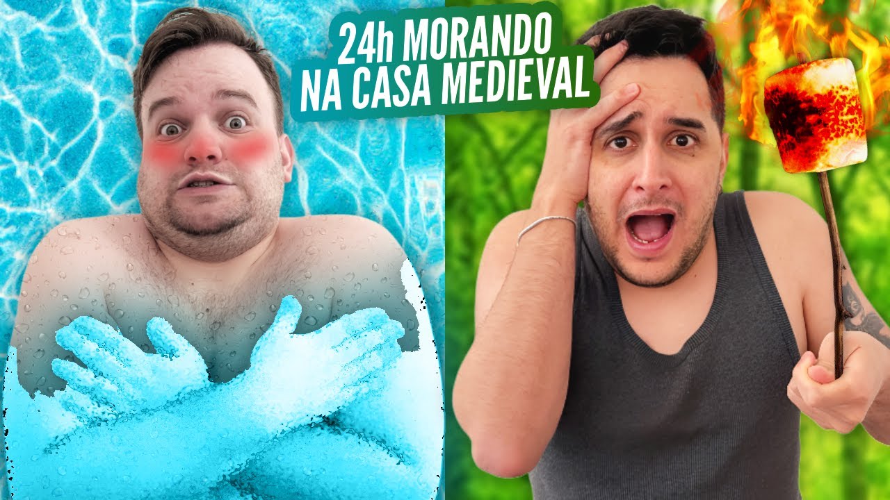 24h MORANDO em uma CASA MEDIEVAL