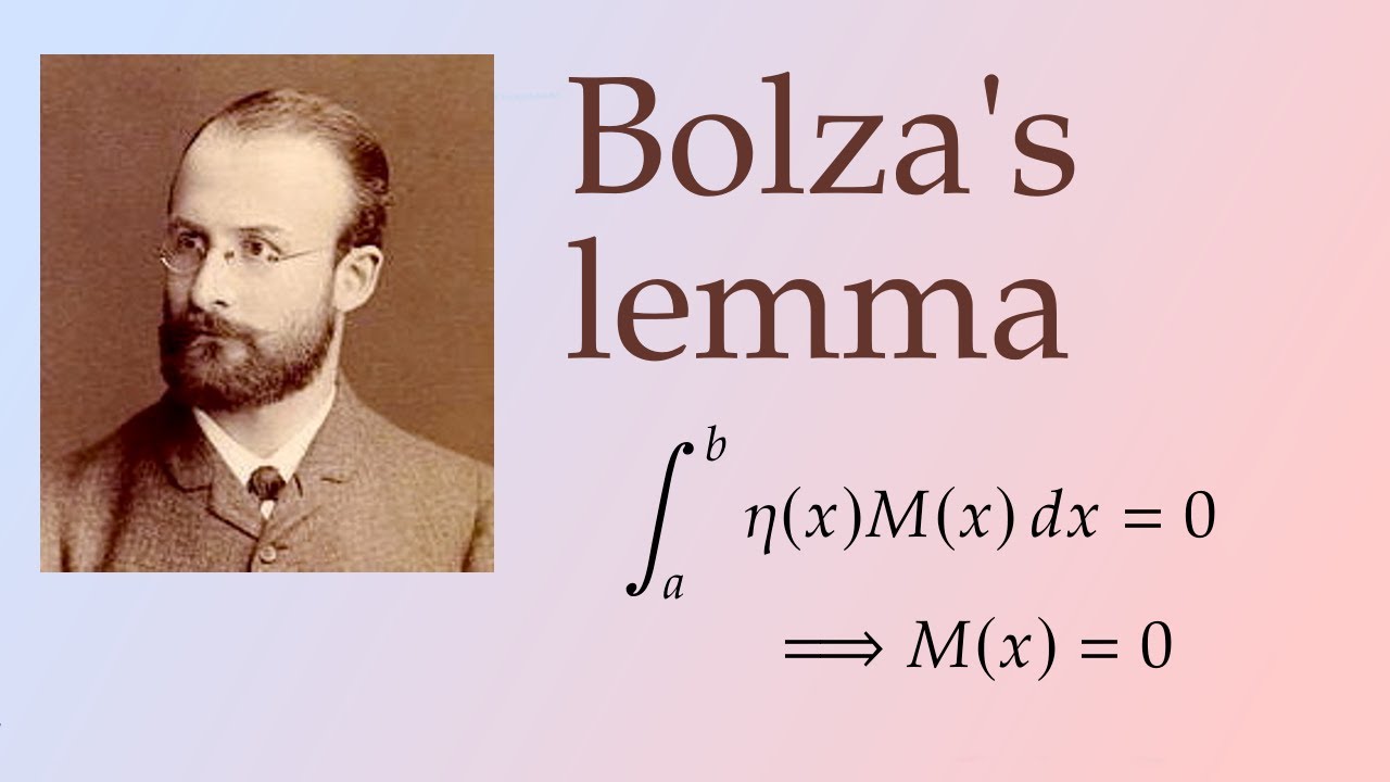 The fundamental lemma of the Calculus of Variations!