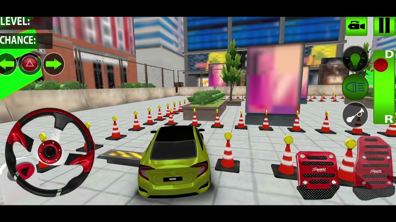 Real Driving Parking Master - Honda Civic Parking Multi-Levels Parking License Android Gameplay