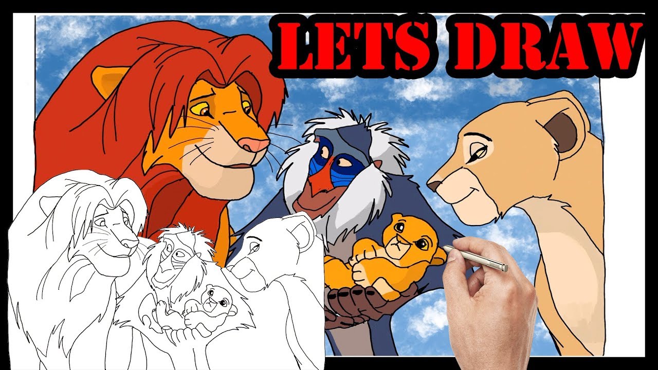 LION KING 2 COLORING BOOKS FOR KIDS | LEARN ART DRAWING FOR KIDS DISNEY