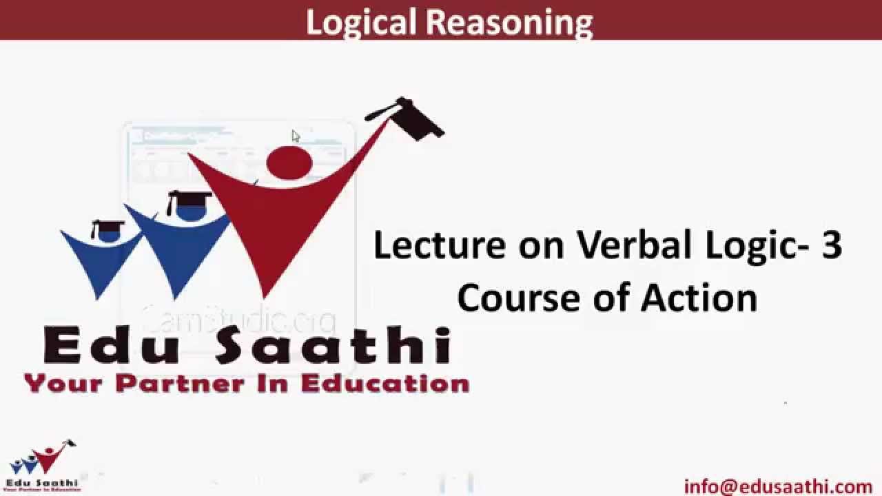 Verbal Ability- 3: Courses Of Action | www.edusaathi.com