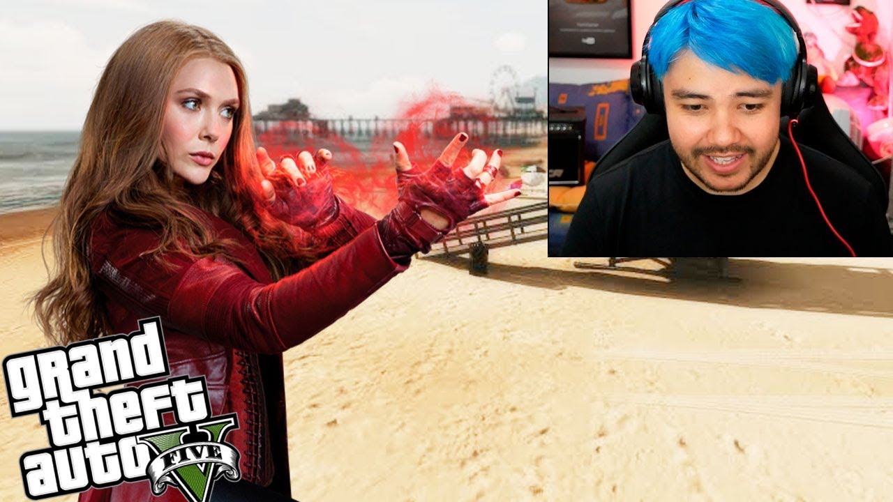 GTA V - MODS - Seguindo NPCs com a WANDA (MARVEL)! Deu MUITO RUIM!