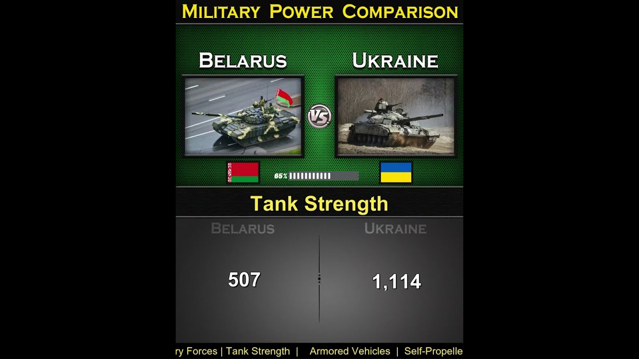 Belarus vs Ukraine | Land Power Comparison 2025 (Part-2) 