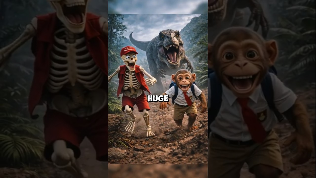 А что, если совершить путешествие во времени в каменный век? #чтоесли #скелет #динозавр #разложен...