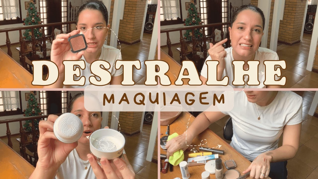 DESTRALHANDO  e ORGANIZANDO minhas MAQUIAGENS! Minimalismo na Vida Real | Especial fim de ano ✨