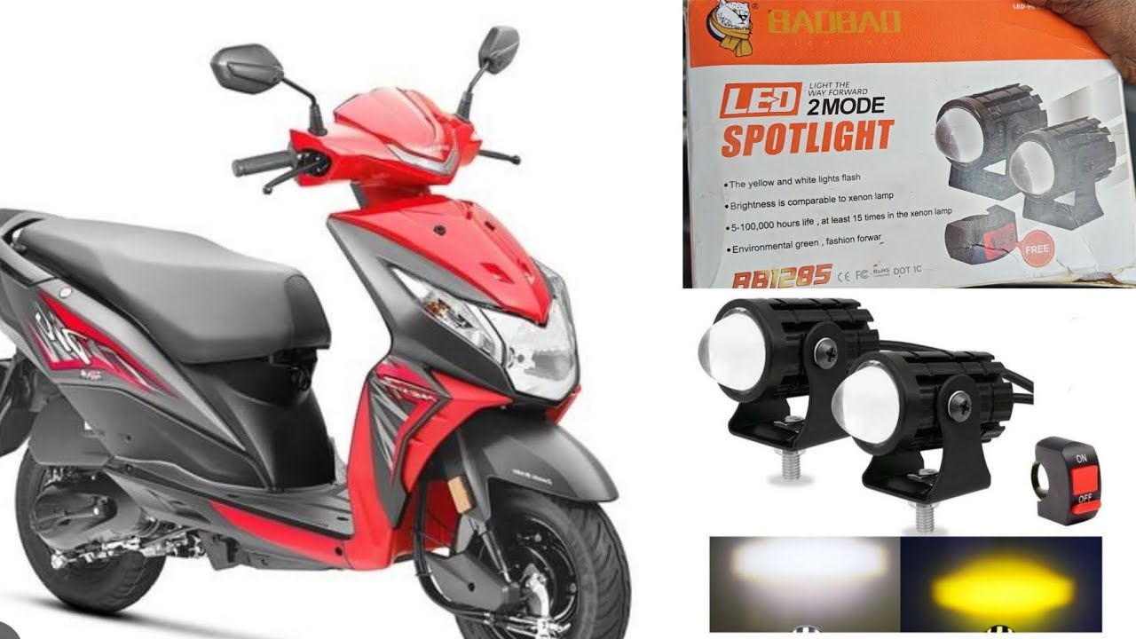 Dio scooty fog light fitting