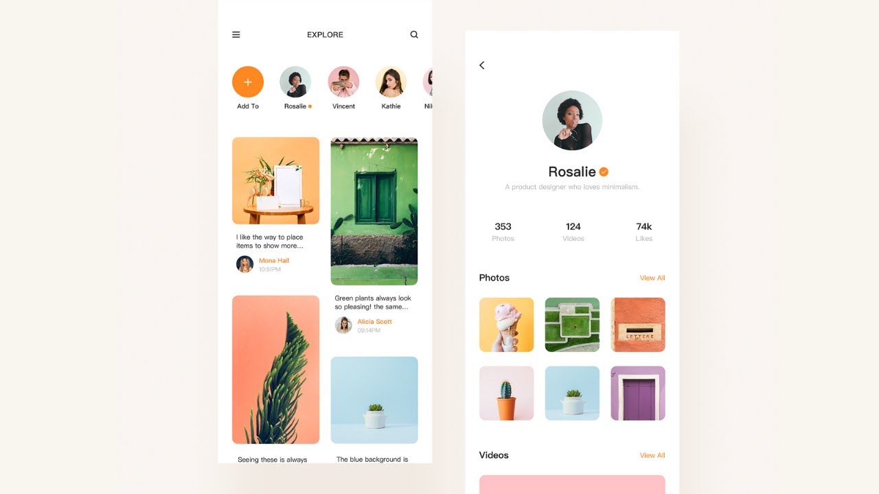 Flutter UI - Minimal, clean designs