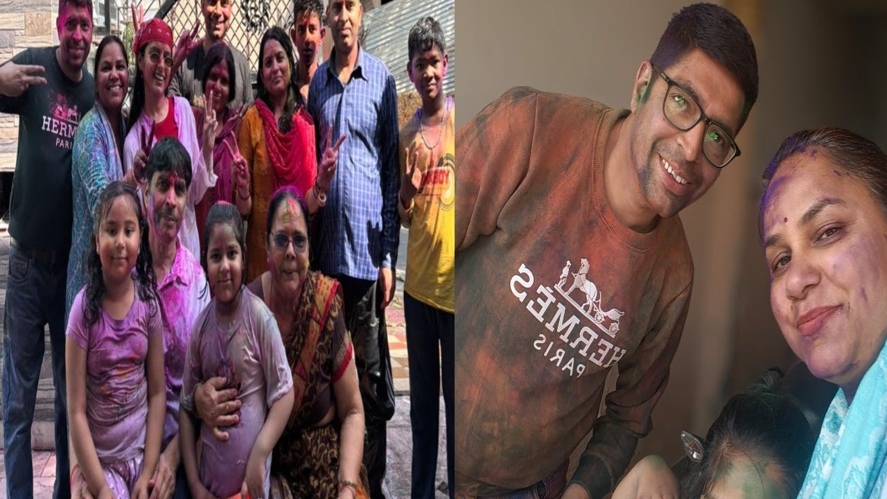Family k sath mnaya holi ka tyohar 🎉🌈#holispecial #familyvlog #yt #coolfamily vlogs ❤️