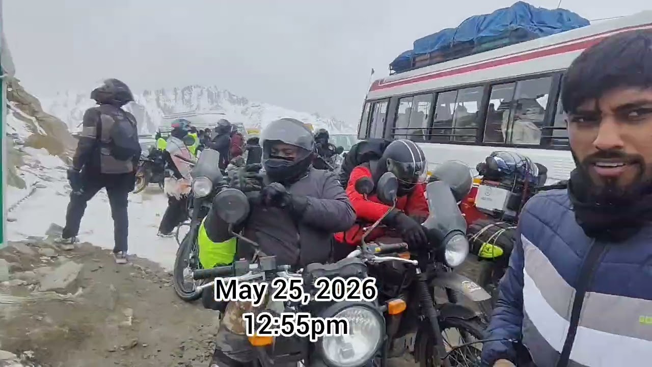 Traffic congestion at Khardong-la Top needs streamlining