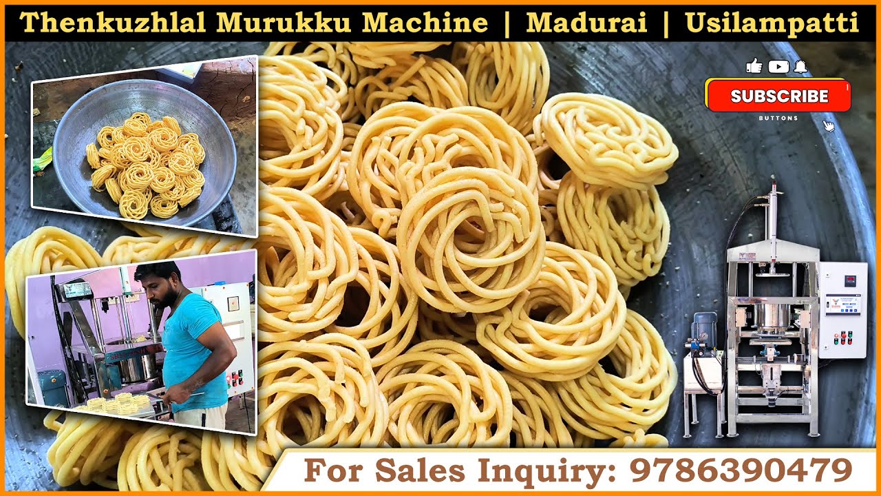 Thenkuzhlal Murukku Machine |Usilampatti | Book Now: 99447 75513 | 96721 15123|LowCost ChakliMachine