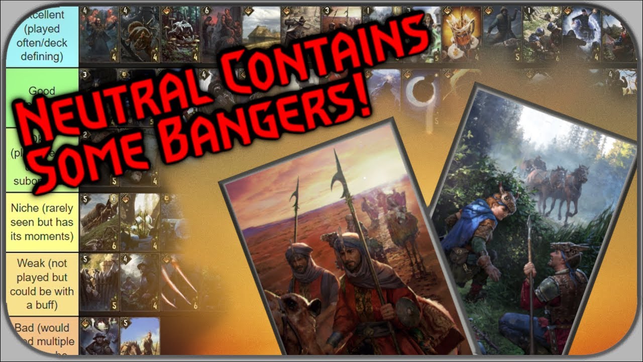 Gwent all Neutral Bronzes Ranked! (Tier list)