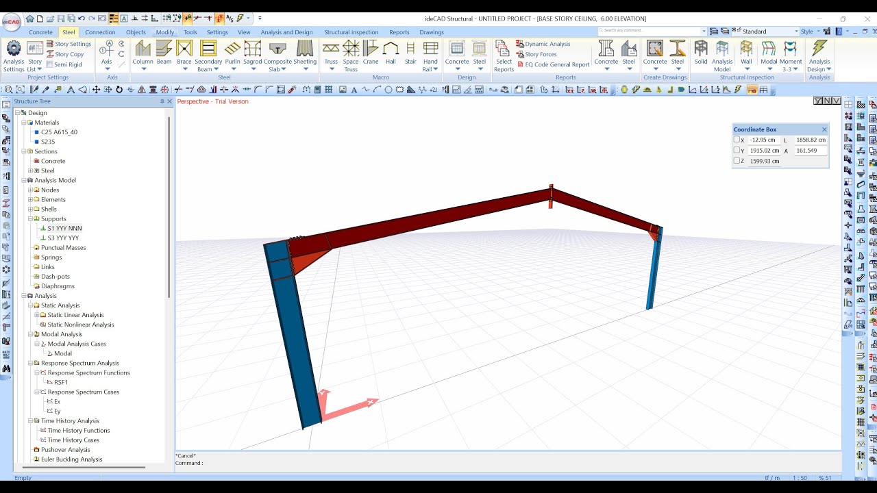 Steel in IDECAD