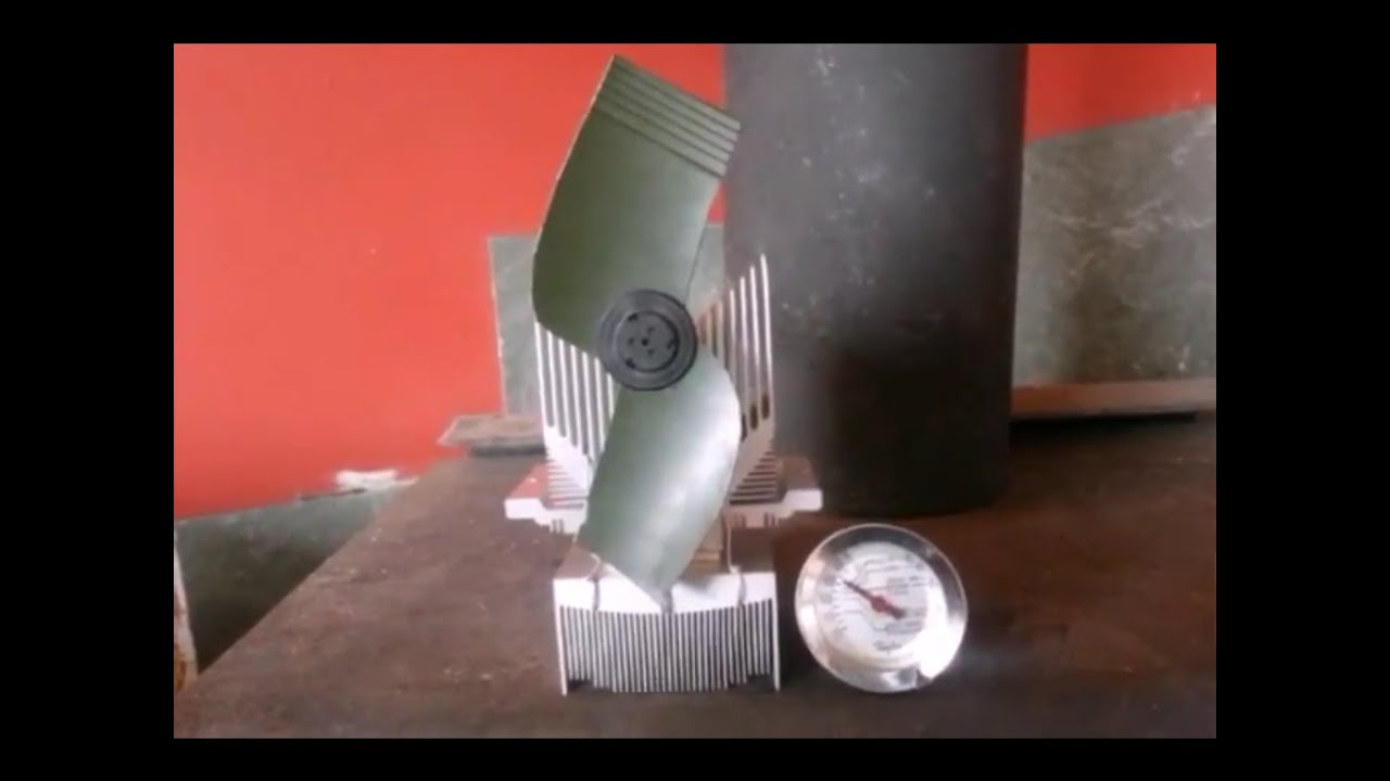DIY $2 Woodstove Fan EASY 2 minutes