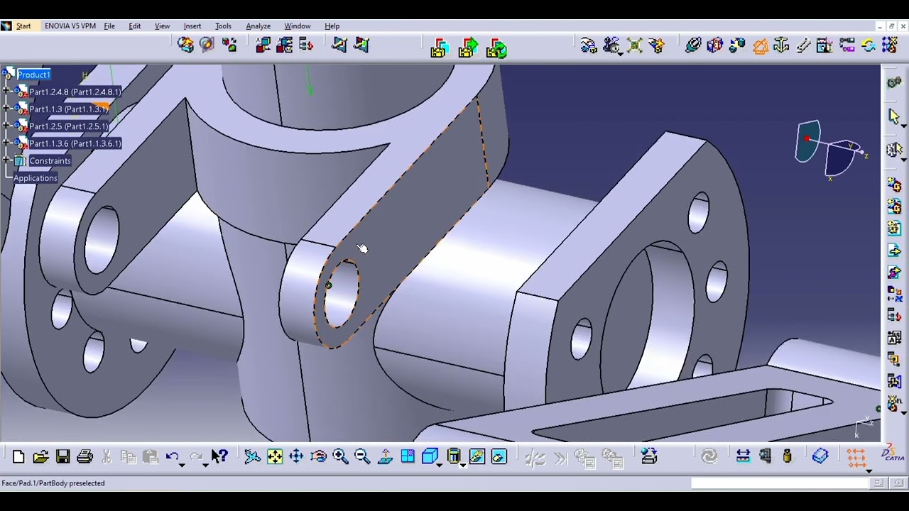 LANDING GEAR ASSEMBLY//CATIA V5.
