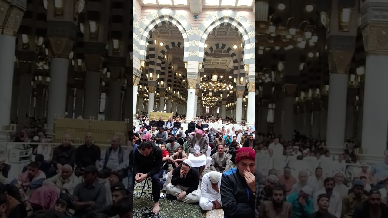 ماشاالللہ مسجد نبوی صل اللہ علیہ والہ وسلم میں جمہ کی آزان اور خطبہ 1.9.2026