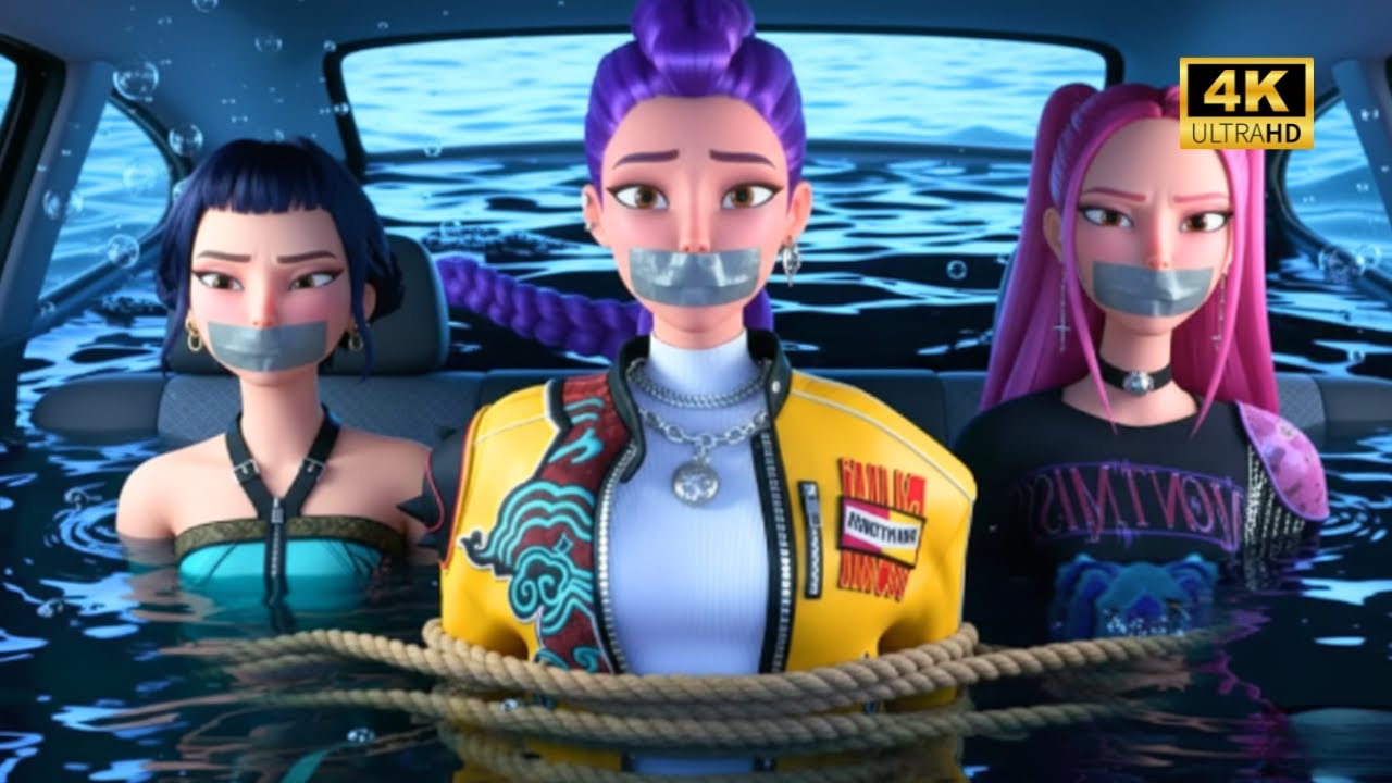 RESCUING RUMI, MIRA, AND ZOEY FROM THE SINKING CAR 🚗🌊 | KPOP DEMON HUNTERS - HUNTR/X “GOLDEN”