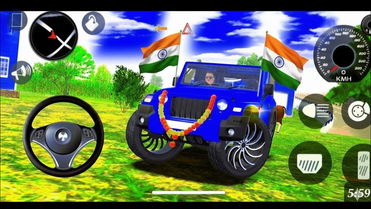 Modified Mahindra Thar😈Games:Indian🔥Blue Thar (Gadi Wala Games) Car Game Android Game - #2026