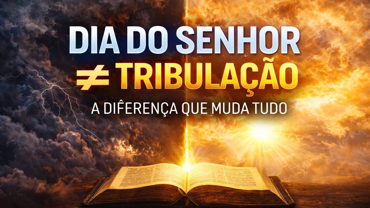 DIA DO SENHOR ≠ TRIBULAÇÃO: a diferença que muda tudo (Bíblia aberta)