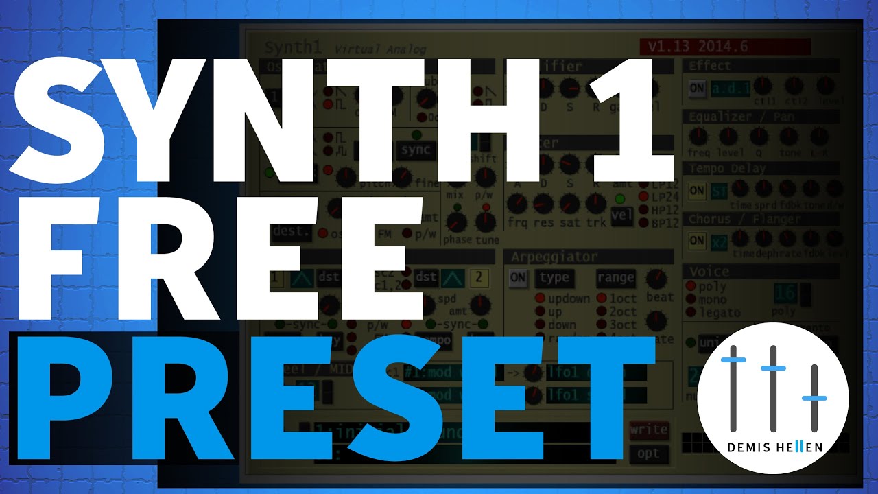 Synth 1 Vst | Free Trance Bass Preset